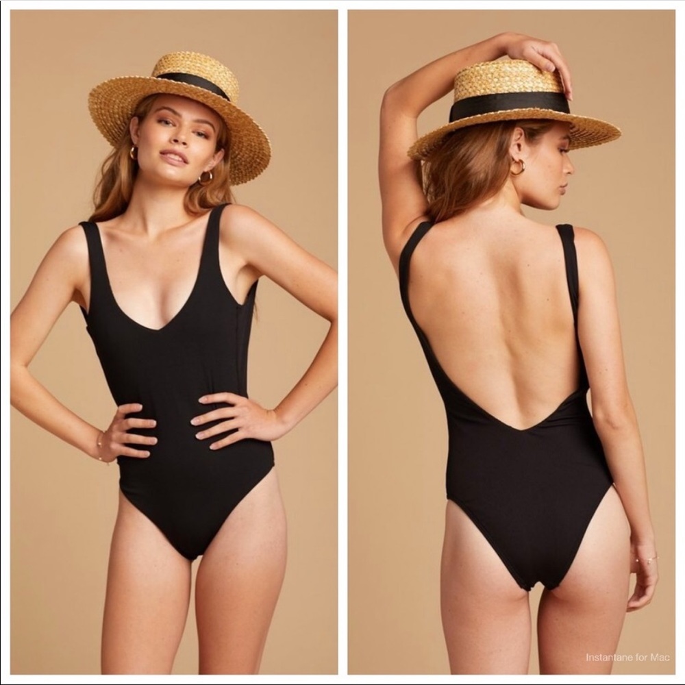L Space Arizona Black Ribbed Swimsuit